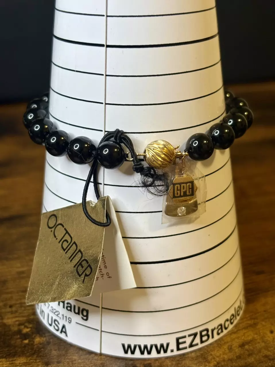 plant/O.C. Tanner Onyx 14k Gold Bracelet-1