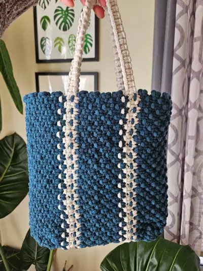 plant/Macrame handbag/ purse-0-thumbnail