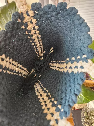 plant/Macrame handbag/ purse-4-thumbnail