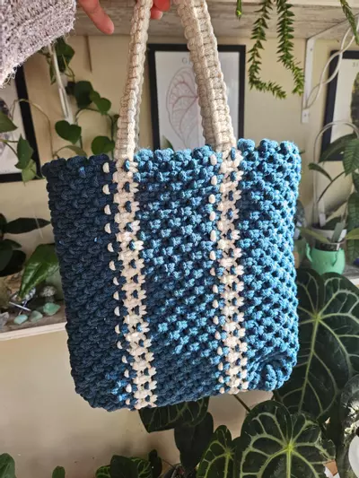 plant/Macrame handbag/ purse-5-thumbnail