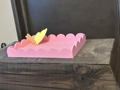 plant/3D Printed Pink Trinket Tray With A Yellow Butterfly-1-thumbnail