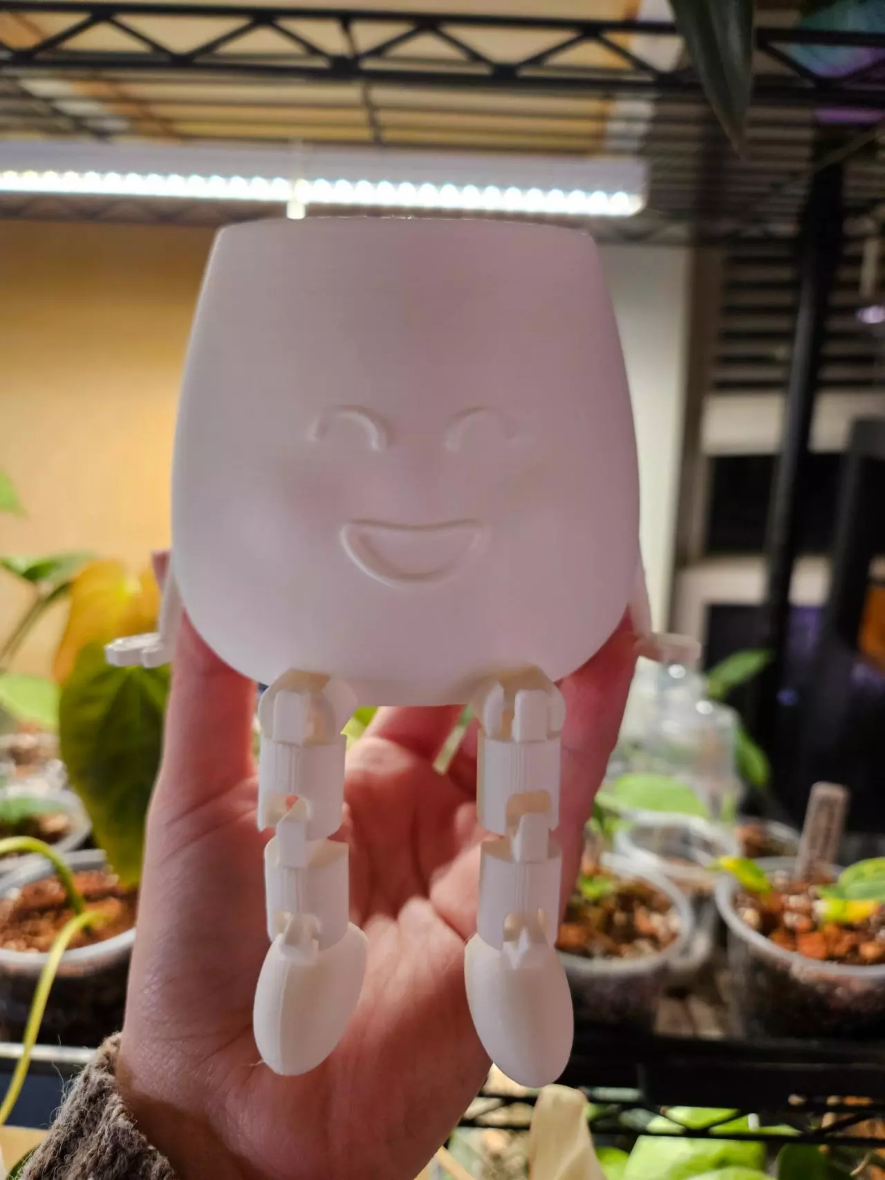 plant/3" cache pot buddy 3D print color white-2