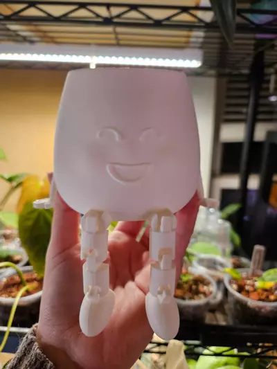 plant/3" cache pot buddy 3D print color white-2-thumbnail