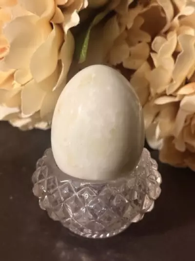 plant/Cream Alabaster Egg 3 in -0-thumbnail