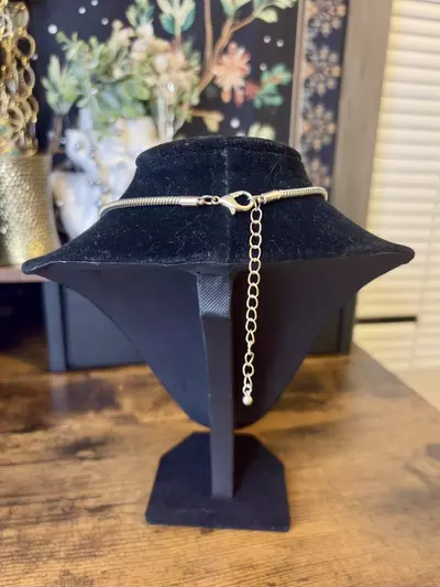 plant/Gold Tone Geometric Choker Necklace-3-thumbnail