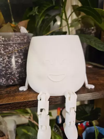 plant/3" cache pot buddy 3D print color white-1-thumbnail