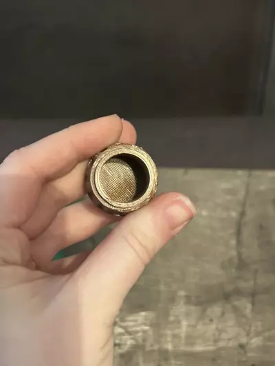 plant/3D Printed Christmas Tree with Round Ornaments Small Container Green an Brown-2-thumbnail