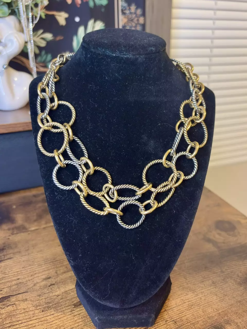 plant/Kiam Family Two-Tone Chain Link Necklace-0