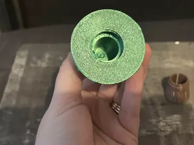 plant/3D Printed Christmas Tree with Hearts Small Container Green an Brown-3-thumbnail