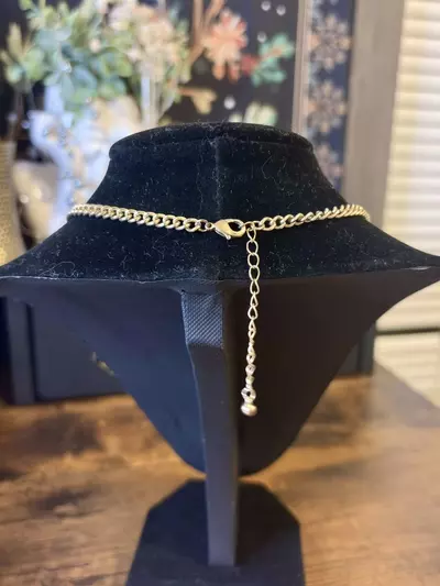 plant/Abalone Shell Bib Pendent Necklace-3-thumbnail