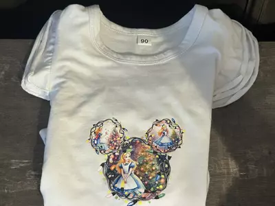 plant/Christmas Alice In Wonderland Christmas Onesie Size 9-18 Months-0-thumbnail