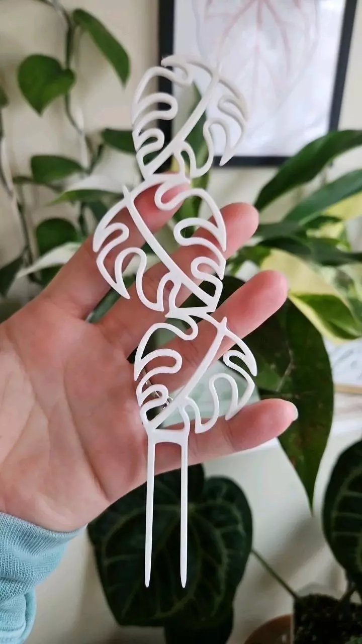 plant/Monstera plant support stake in white-0