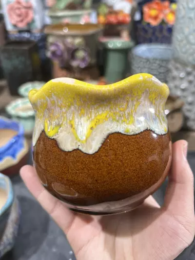 plant/#313 Flow glaze  pot-1-thumbnail