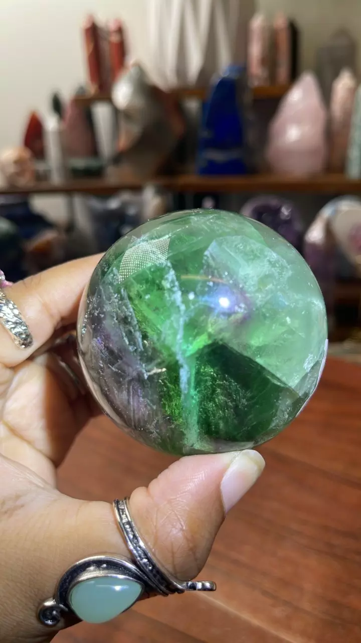 plant/Fluorite sphere (32% off)-1