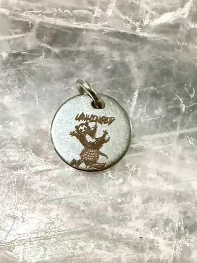 plant/Unhinged and feral opossum double sided bracelet charm -0-thumbnail