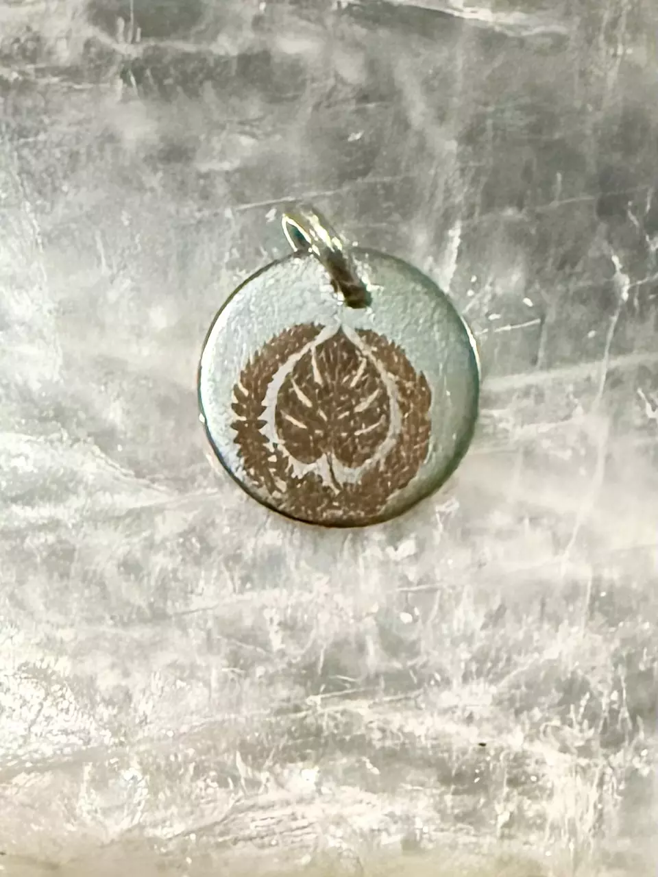 plant/Monstera and leaves double sided bracelet charm-0