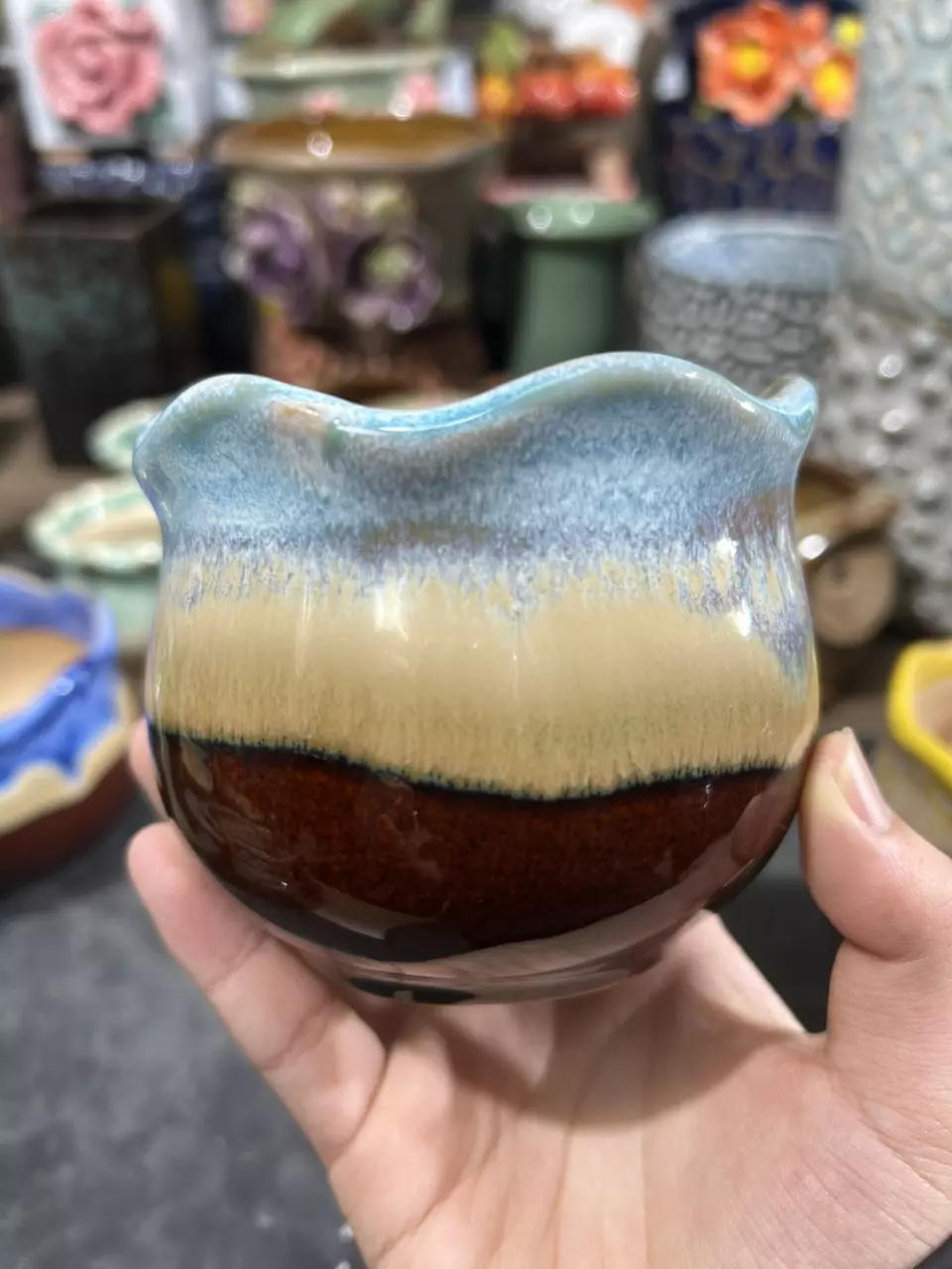 plant/#311 Flow glaze  pot-0