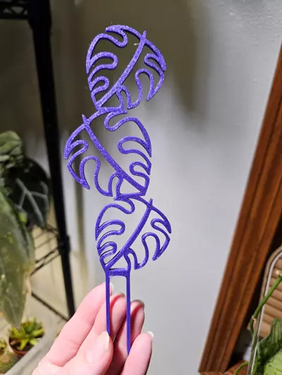 plant/Monstera plant support stake in purple sparkle ✨️-0-thumbnail