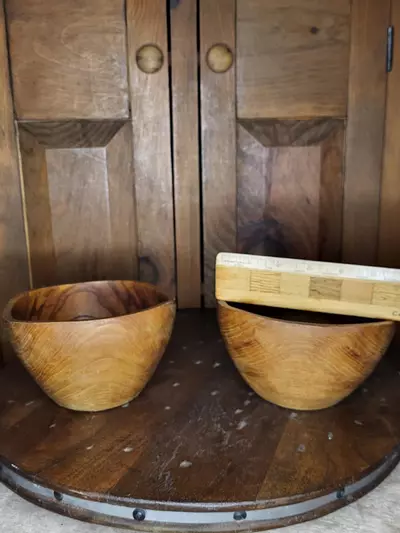 plant/Wooden Bowl Pair-4-thumbnail
