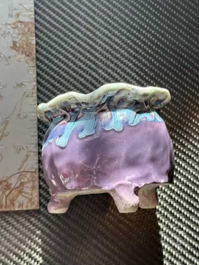 plant/3.5” Artisan Handmade Clay Pot – Gloss Purple Drip Glaze Finish 💧🪴-1-thumbnail