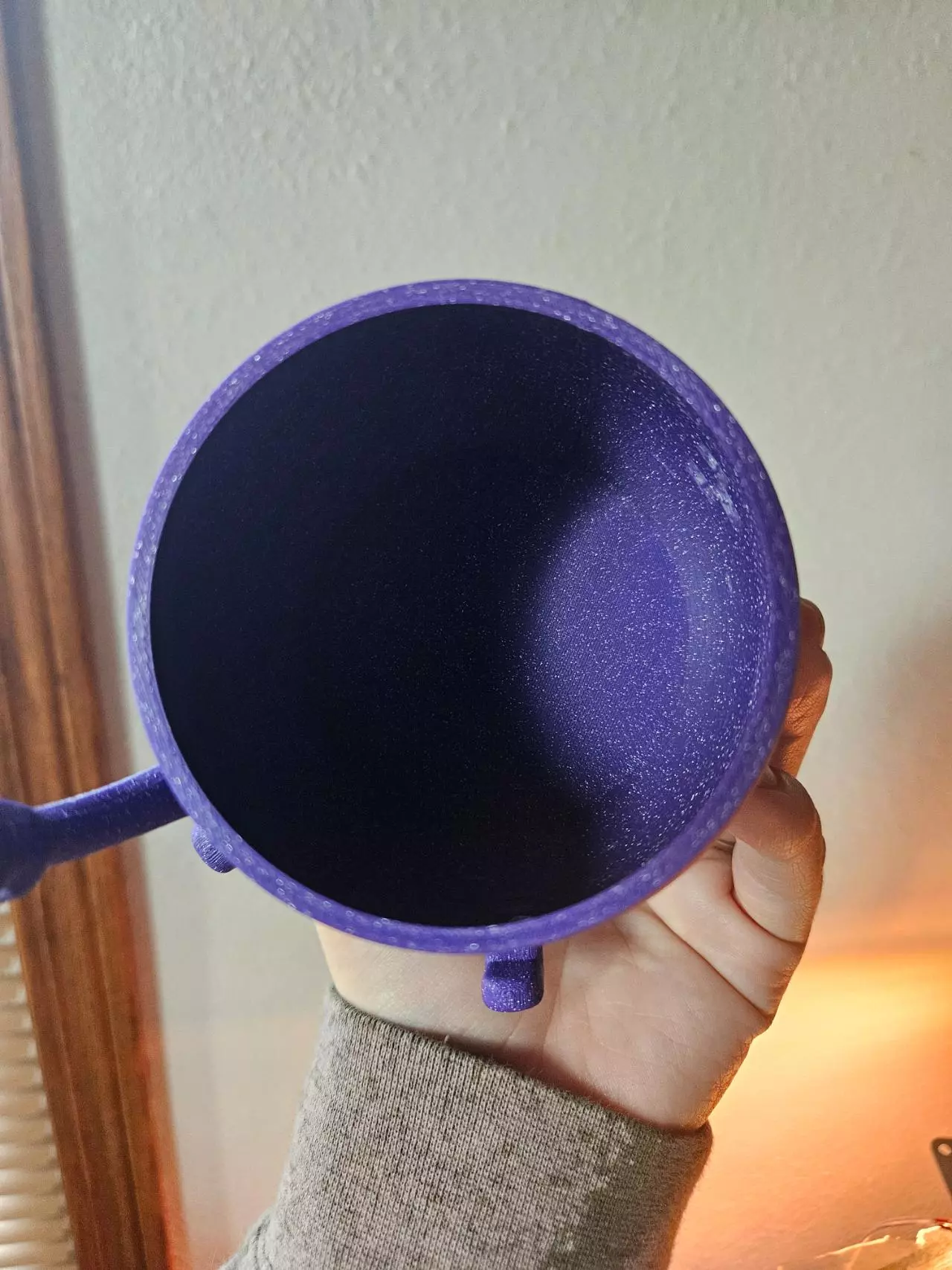 plant/2.5" purple sparkle peace sign cache pot 3D print-2