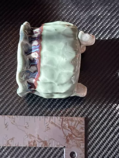 plant/3.5” One-of-One Handmade Designer Clay Pot – Gloss  Green Drip Glaze 💧-3-thumbnail