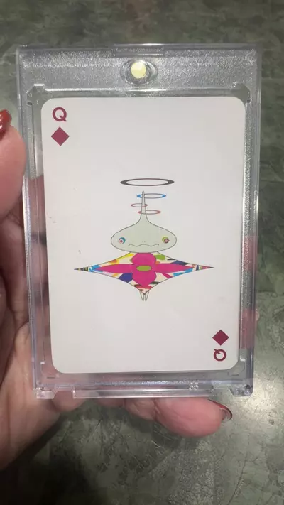 plant/Louis Vuitton Q of diamonds on black multicolor-0-thumbnail