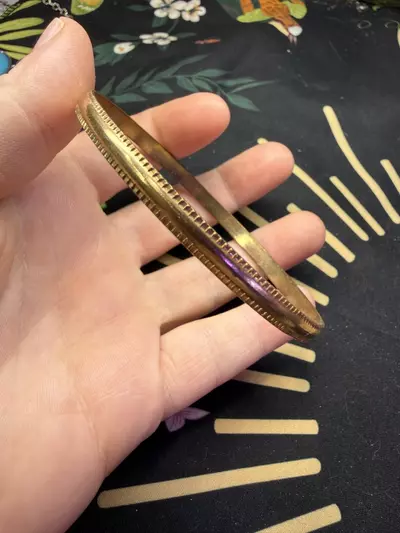 plant/Brass bangle bracelet-0-thumbnail