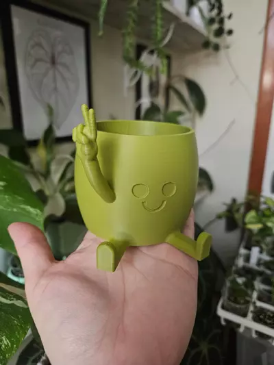 plant/2.5" peace sign cache pot olive green-0-thumbnail