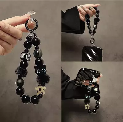 plant/Cute Phone Charm, Beaded Wrist Strap Lanyard with Detachable Tether Tab-0-thumbnail