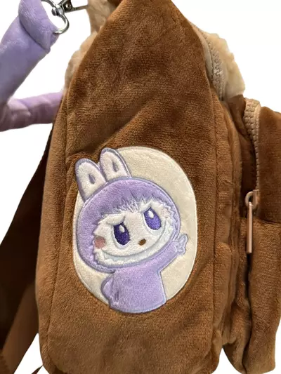 plant/Labubu The Monsters Pop Mart Fuzzy Backpack-2-thumbnail