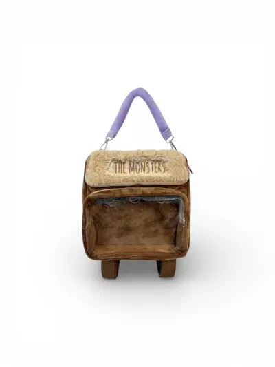 plant/Labubu The Monsters Pop Mart Fuzzy Backpack-0-thumbnail