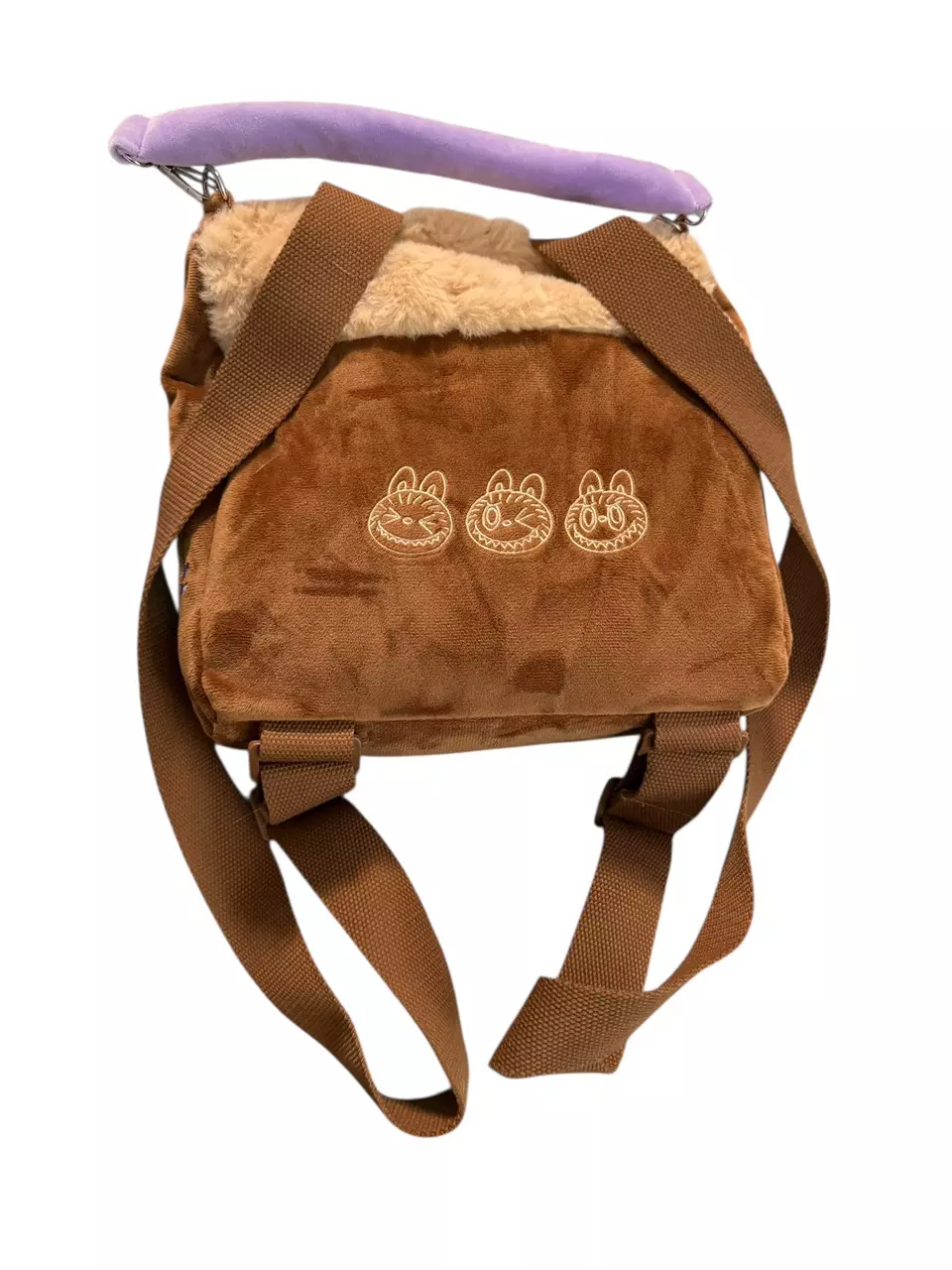 plant/Labubu The Monsters Pop Mart Fuzzy Backpack-1