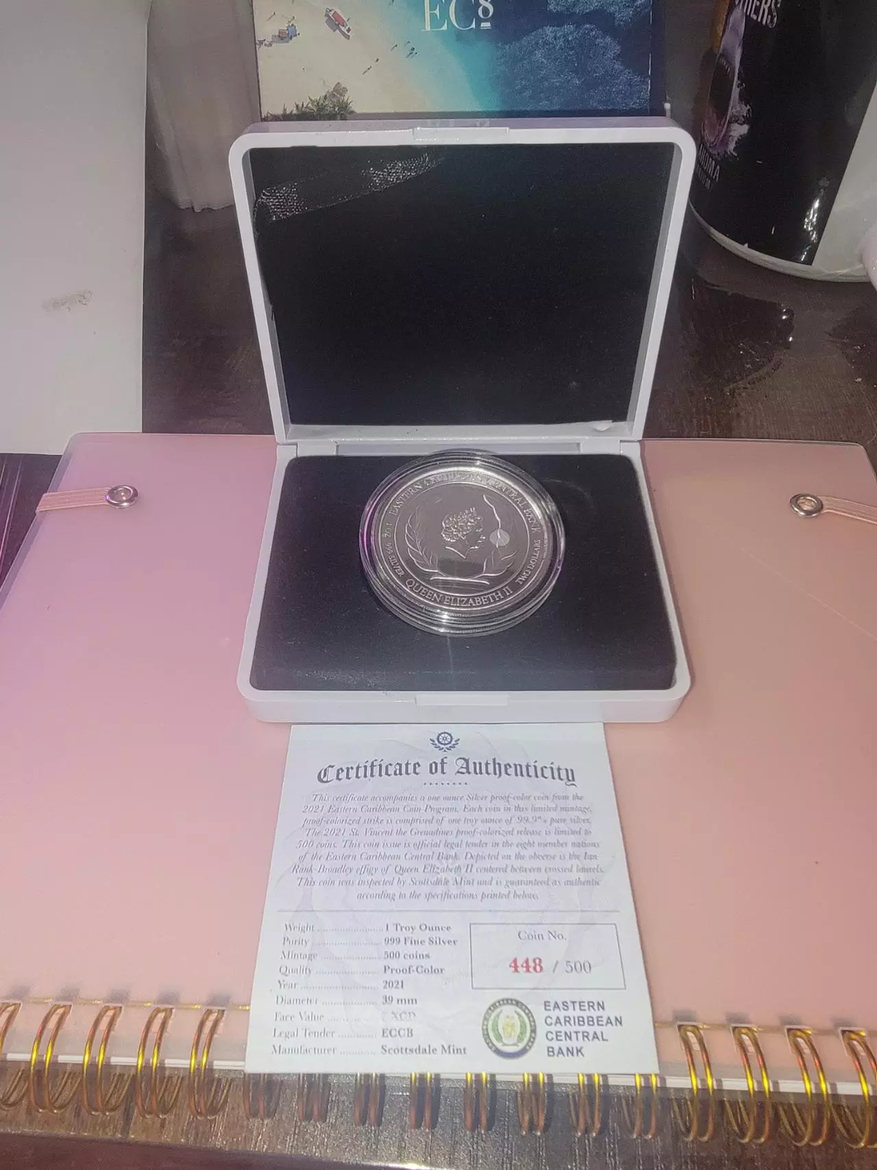 plant/2021 Saint Vincent & the Grenadines 1 OZ Silver Humpback Whale coin-1