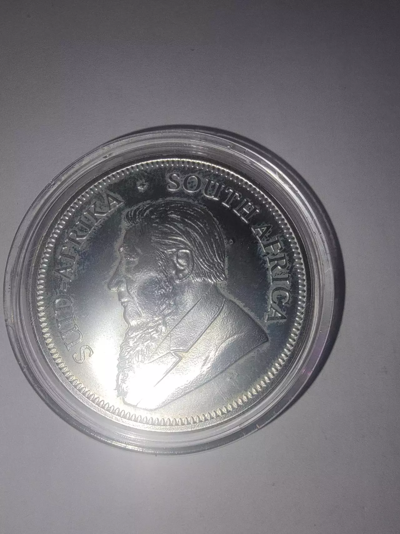 plant/2022 South African 1 oz Silver Krugerrand coin.-1
