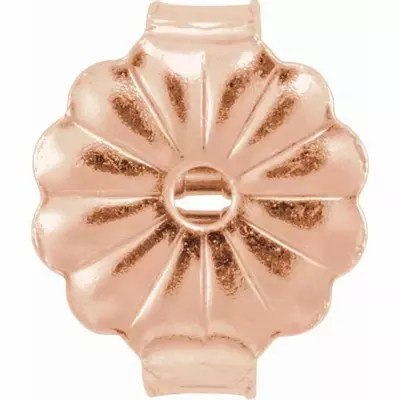plant/5.5 mm Medium Weight Friction Earring Backs in 14kt Rose Gold-0-thumbnail