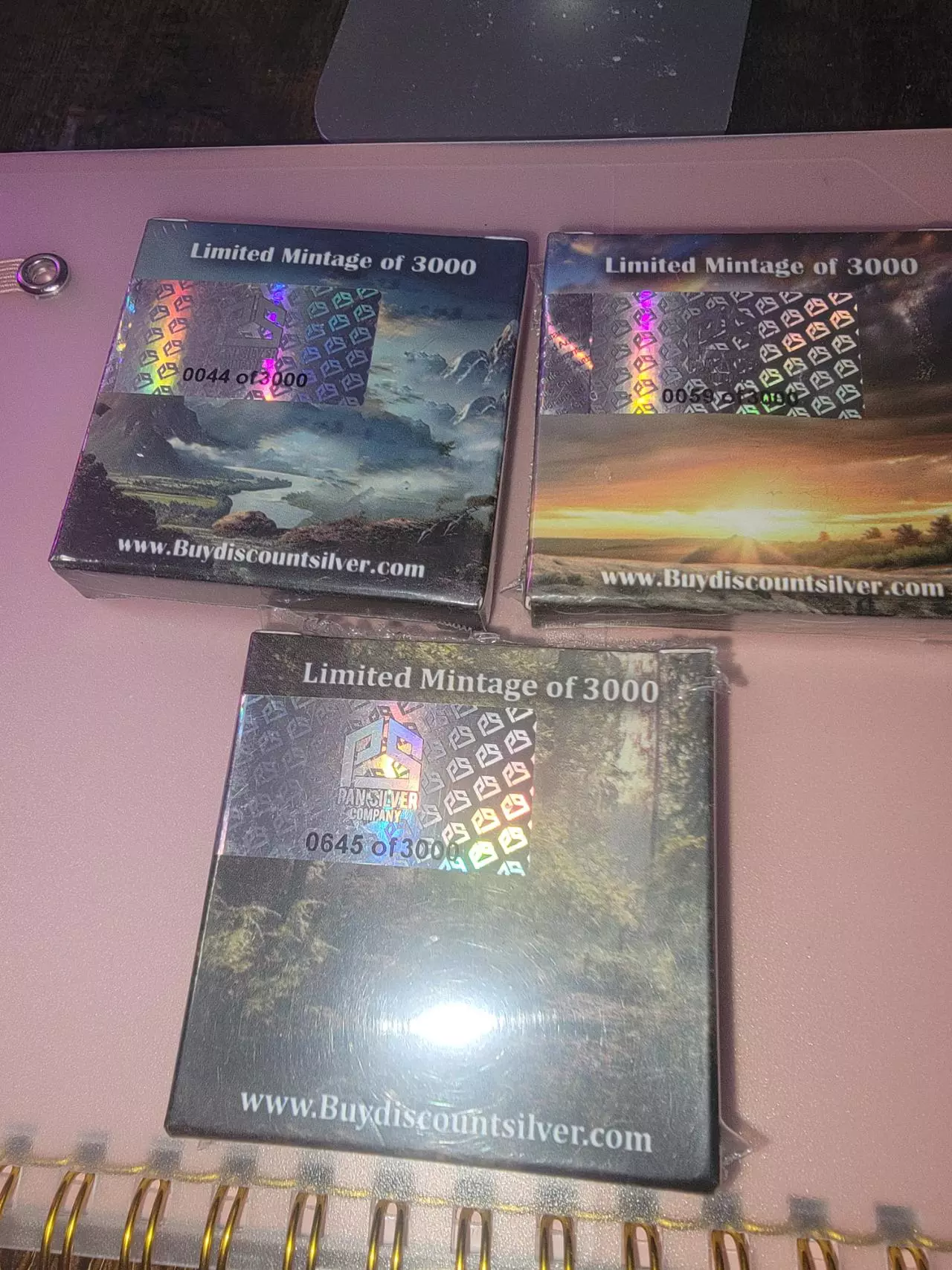 plant/3 qty Pan Silver Company 5-gram .999 fine silver dinosaur bars. SEALED-1