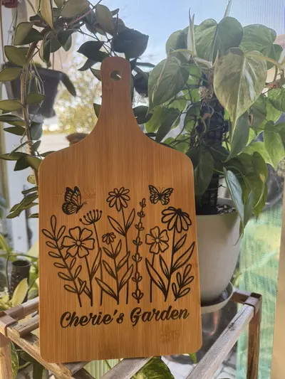 plant/Custom Cutting Board (Wood Burning)-6-thumbnail