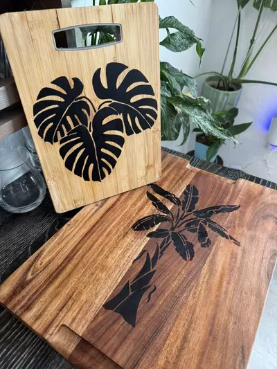 plant/Custom Cutting Board (Wood Burning)-7-thumbnail