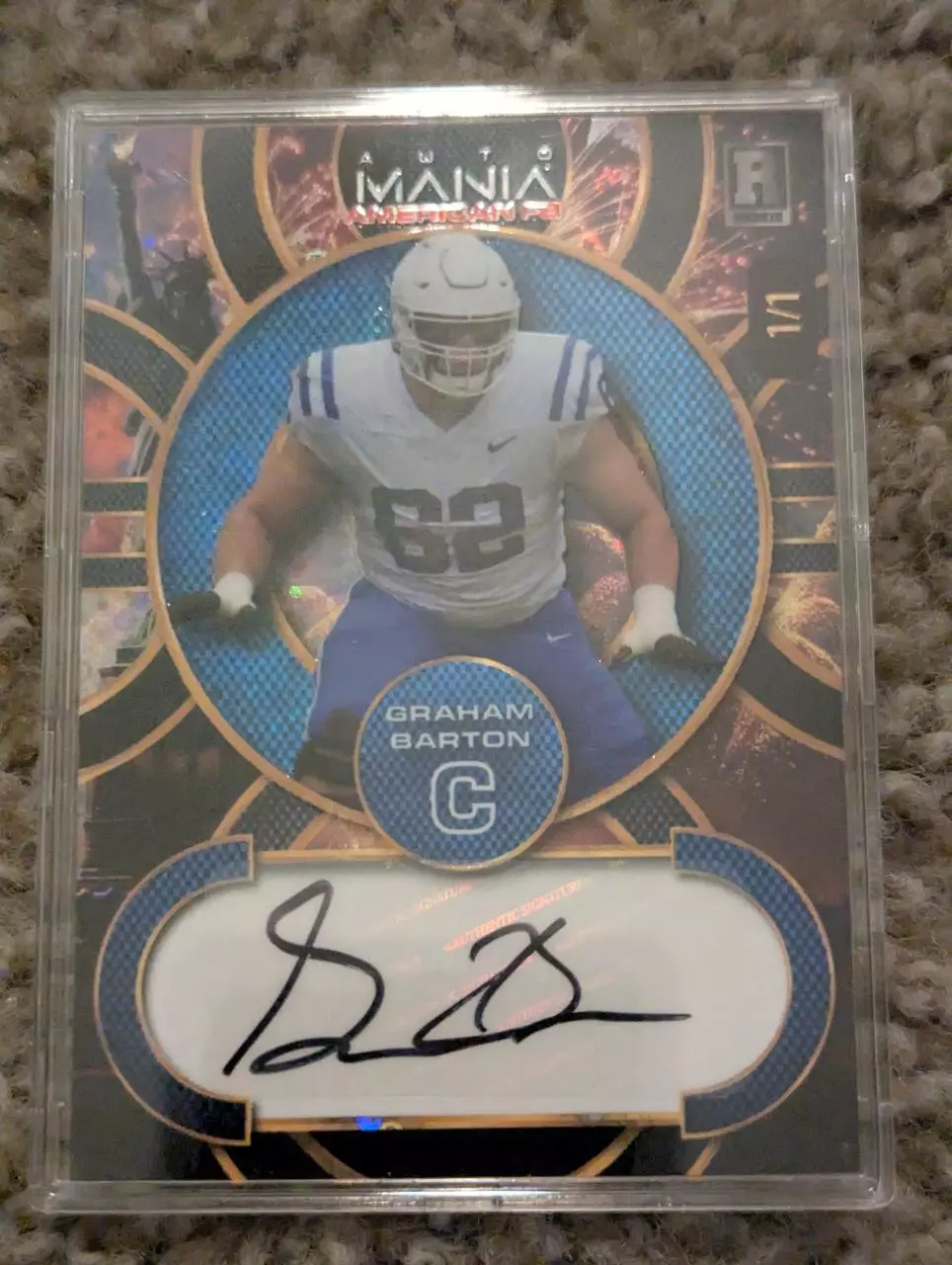 plant/Graham Barton - Tampa Bay buccaneers - 1/1 autograph card-0