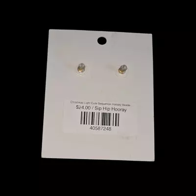 plant/001 Santa Post Back Earrings-1-thumbnail