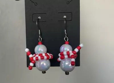 plant/Pearlescent Snowman Earrings-0-thumbnail
