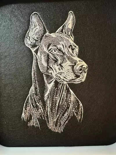 plant/Live Hoodie Design - Blue Doberman-0-thumbnail