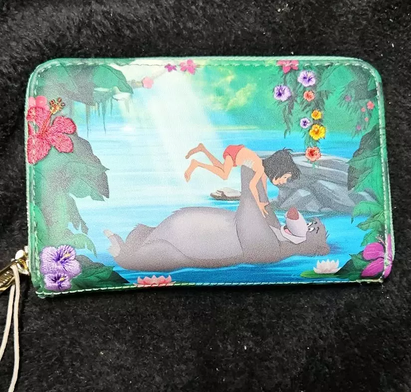plant/Loungefly Hard Tag Disney Jungle Book Bare Necessities Zip Around Wallet (A)-0