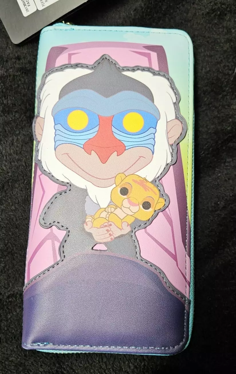 plant/Loungefly Hard Tag Pop! Disney Lion King Pride Rock Zip Around Wallet (A)-0