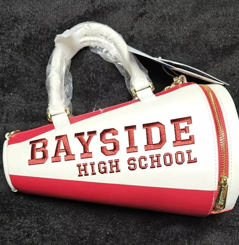 plant/Loungefly Hard Tag Saved By The Bell Bayside High School Megaphone Figural Crossbody Bag (A)-0