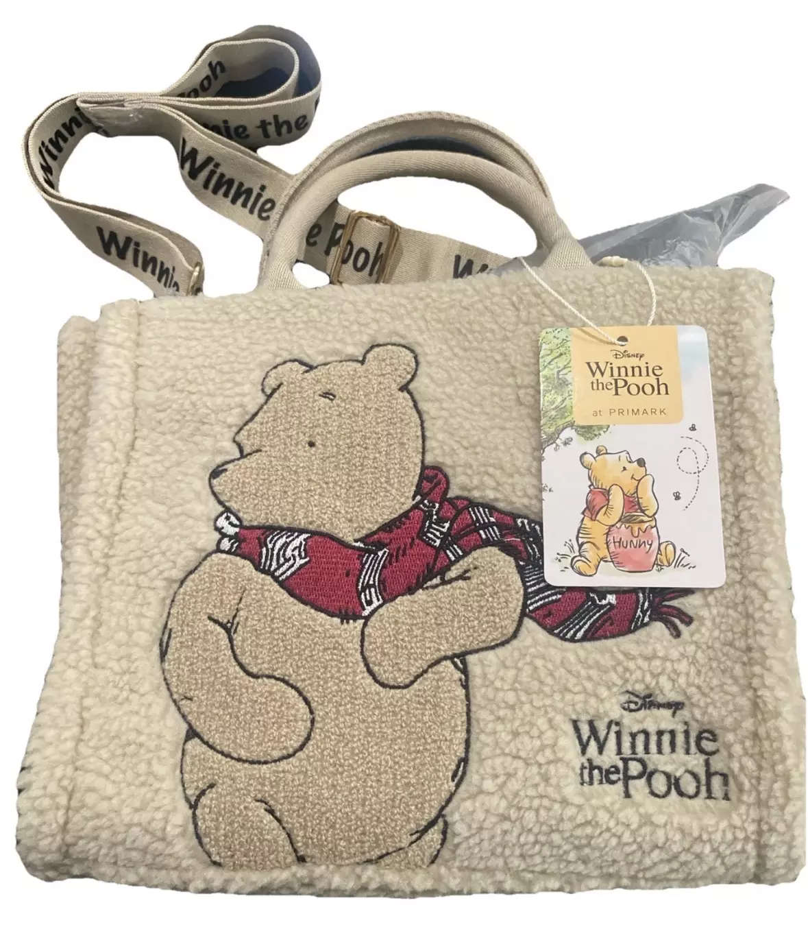 plant/NWT Winnie The Pooh Crossbody Furry Tote Bag-0