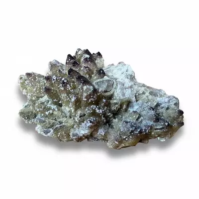 plant/Dogtooth Calcite with Fluorite from Mexico-2-thumbnail