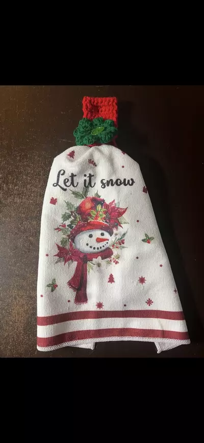 plant/Holiday Tea Towels | Handmade | Crochet-2-thumbnail