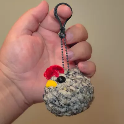plant/Keychain Chicken (Black) 🐔-0-thumbnail